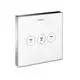 Hansgrohe-HG-Ventil-Unterputz-ShowerSelect-Glas-3-Verbraucher-weiss-chrom-15736400 gallery number 1